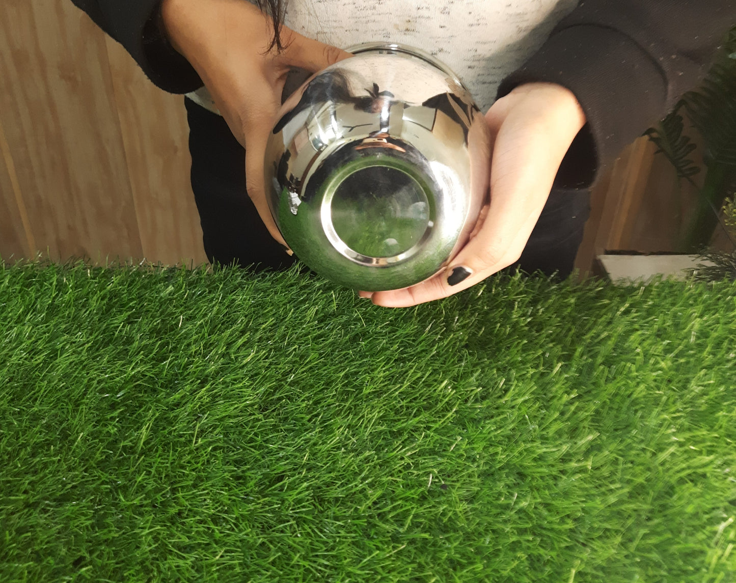 Stainless Steel Laser Printed Lota | Steel Multipurpose Kalash