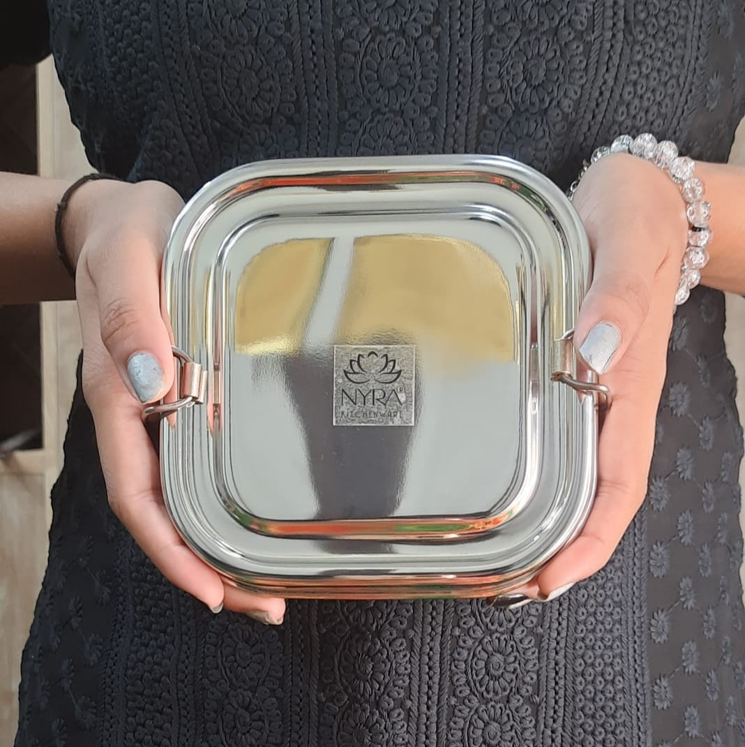 Stainless steel Double Decker tiffin box