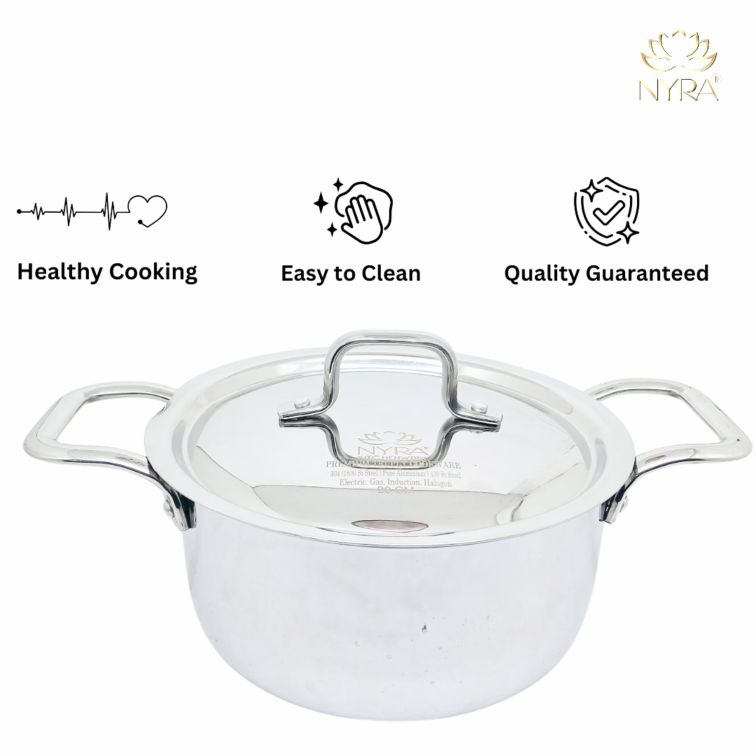 Triply Stainless Steel Saucepot