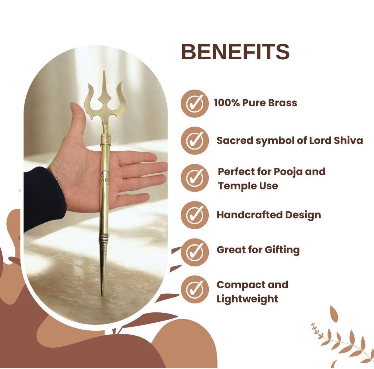 Benefits of Pure Brass (Peetal) Trishul