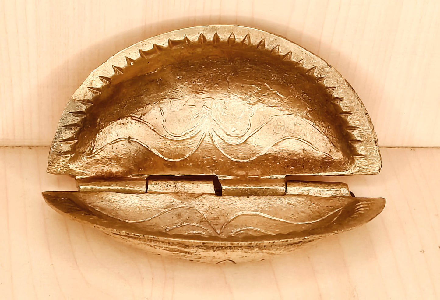 Pure Brass Gujiya / Karjikai Mould | Traditional Sacha Machine for Festive Sweets