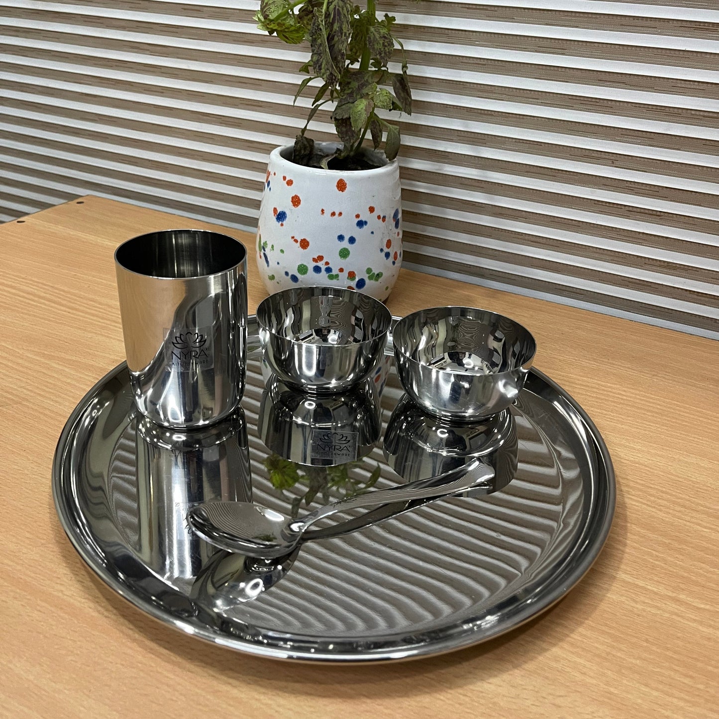 stainless Steel Premium Thali/Dinner Set of 5pcs.