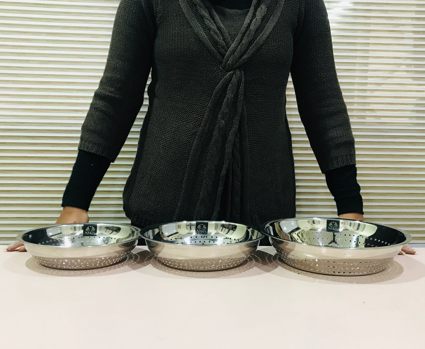 Stainless Steel Strainer/Rice/Chawal Chalni