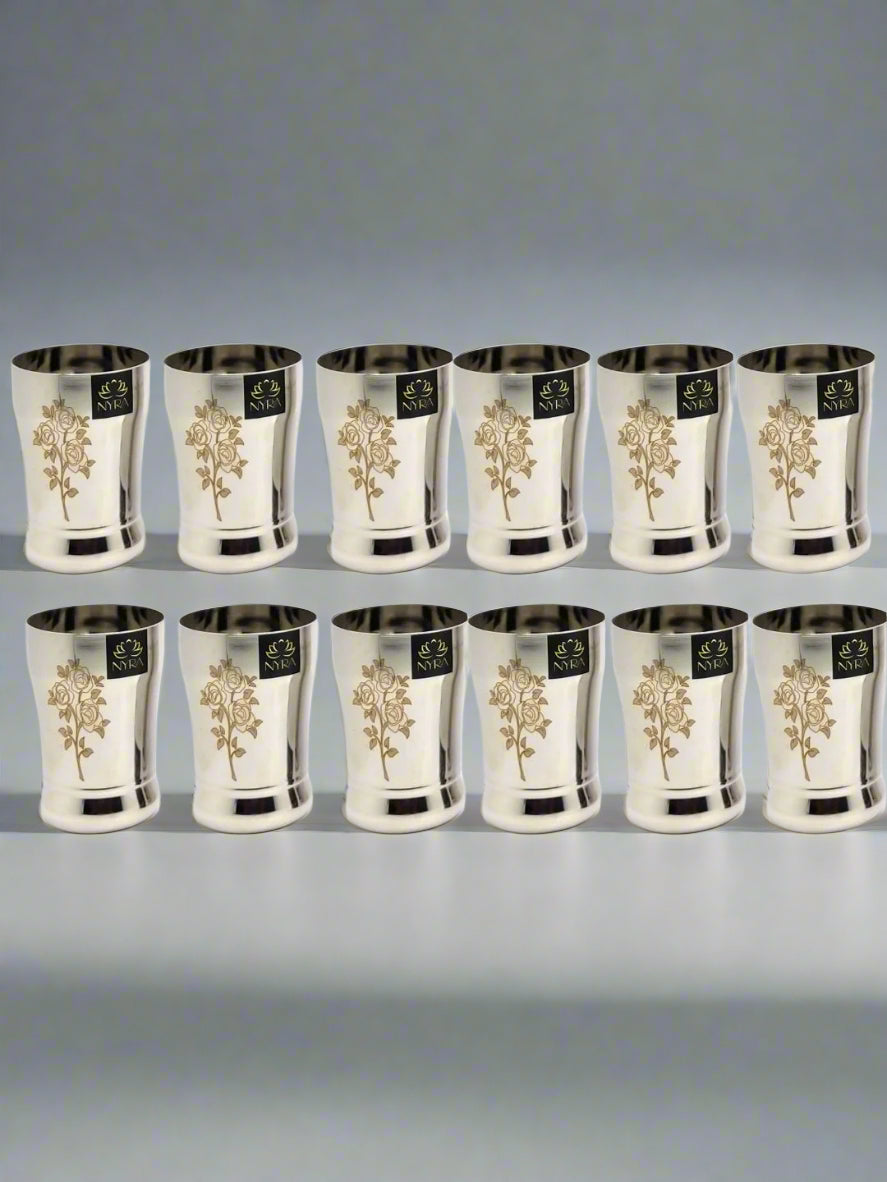 Stainless Steel Glass /Tumbler for Water 400 ML each