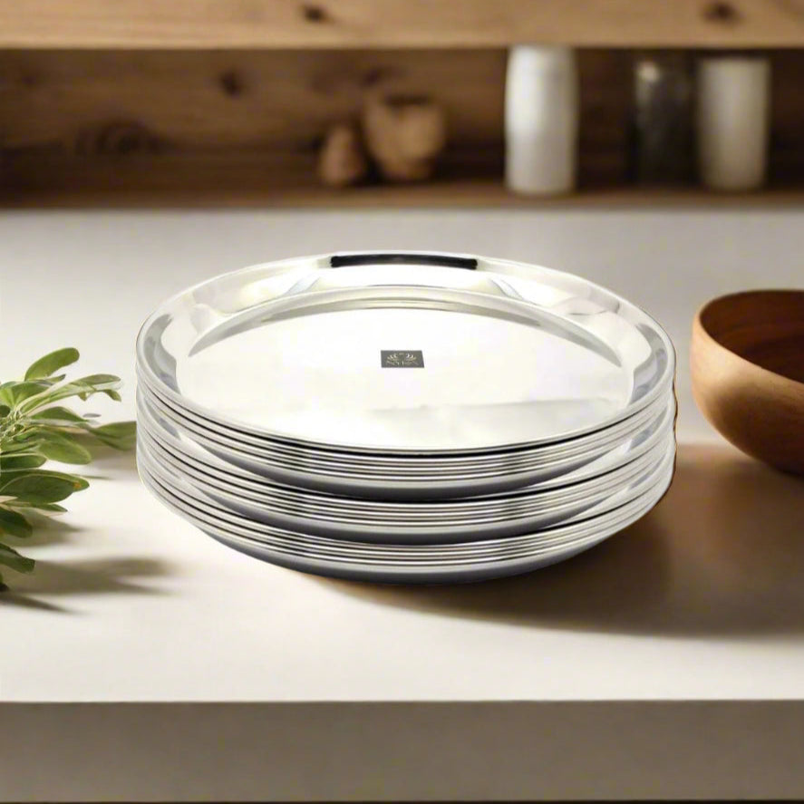 Stainless Steel Plates with Glossy Outer Finish