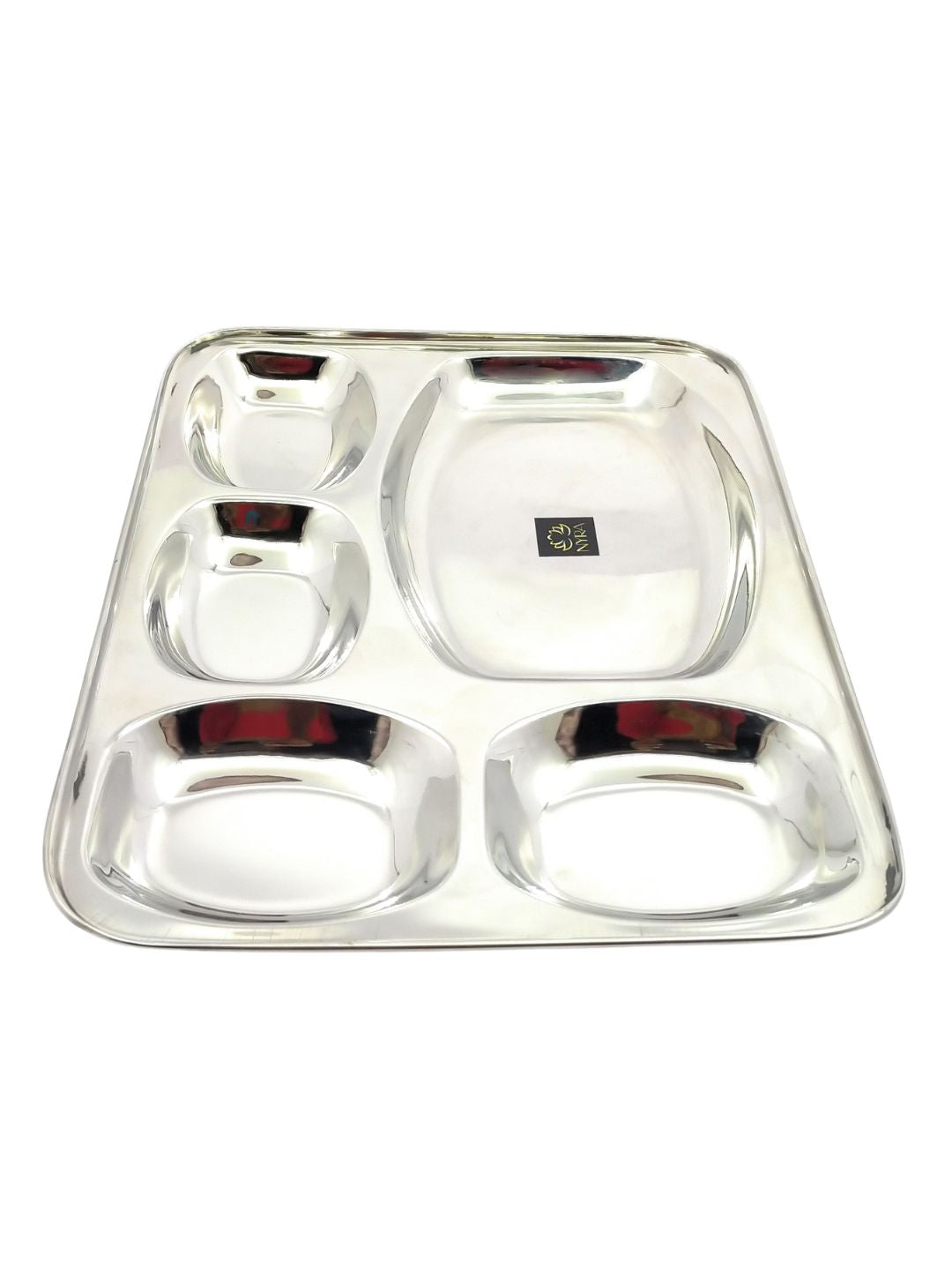 Stainless-Steel 5 in 1 Compartment Bhojan Thali