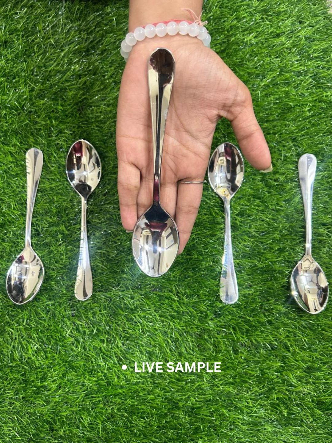 Stainless Steel Spoons Set of 6 | Dinner Spoon | Food Grade Silverware for Home & Kitchen | Mirror Polished