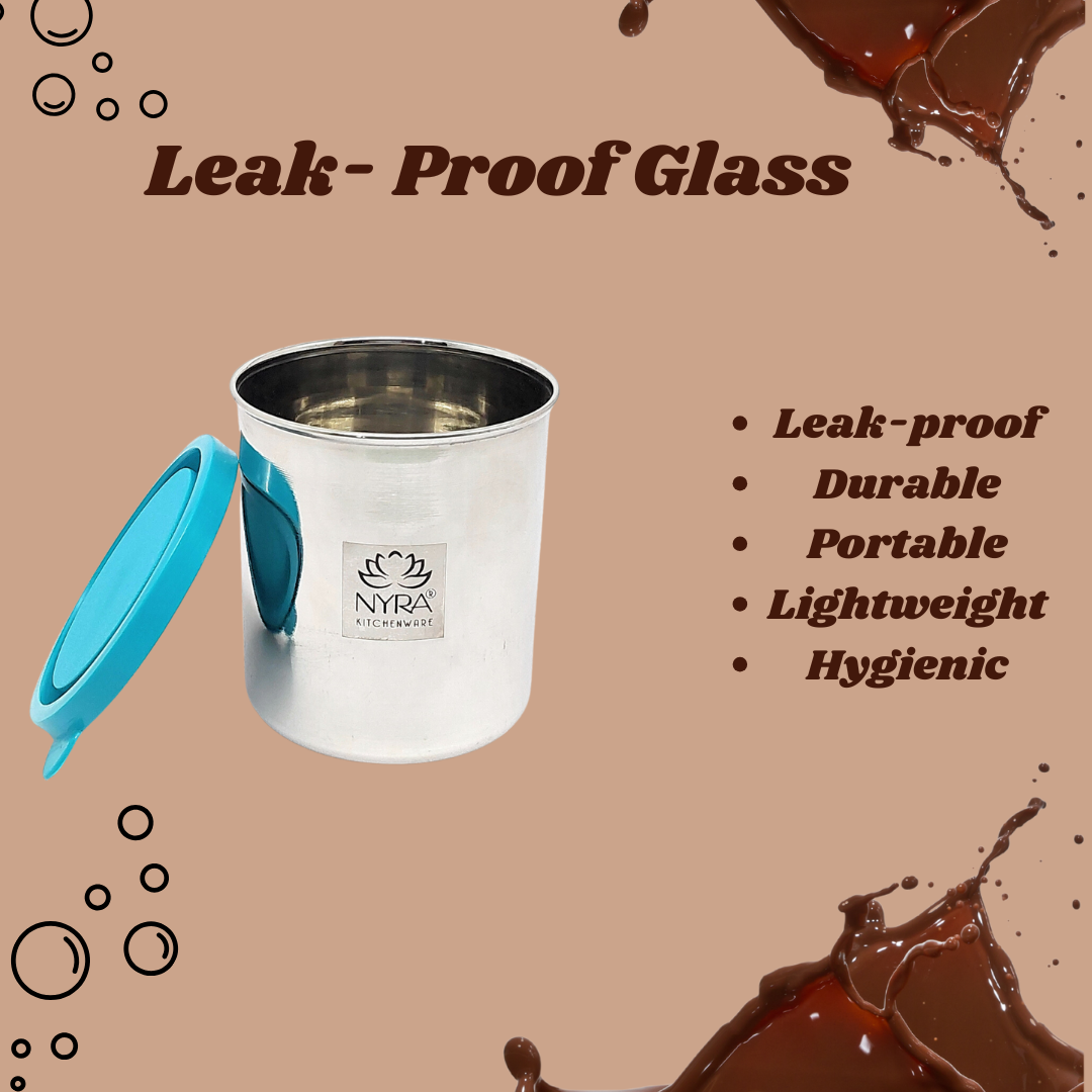 feature of Stainless Steel Leak-Proof Glass with Lid