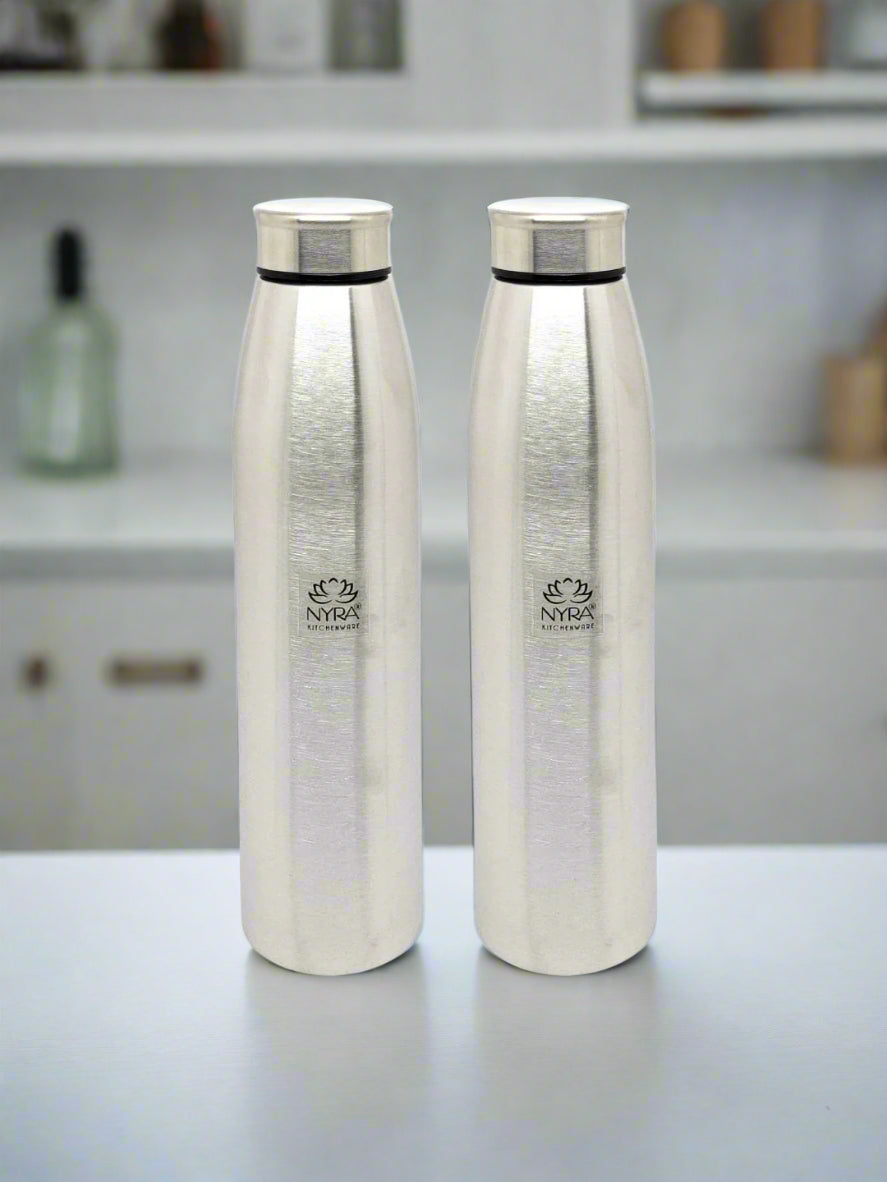 Stainless Steel Single-Walled Water Bottle with a String