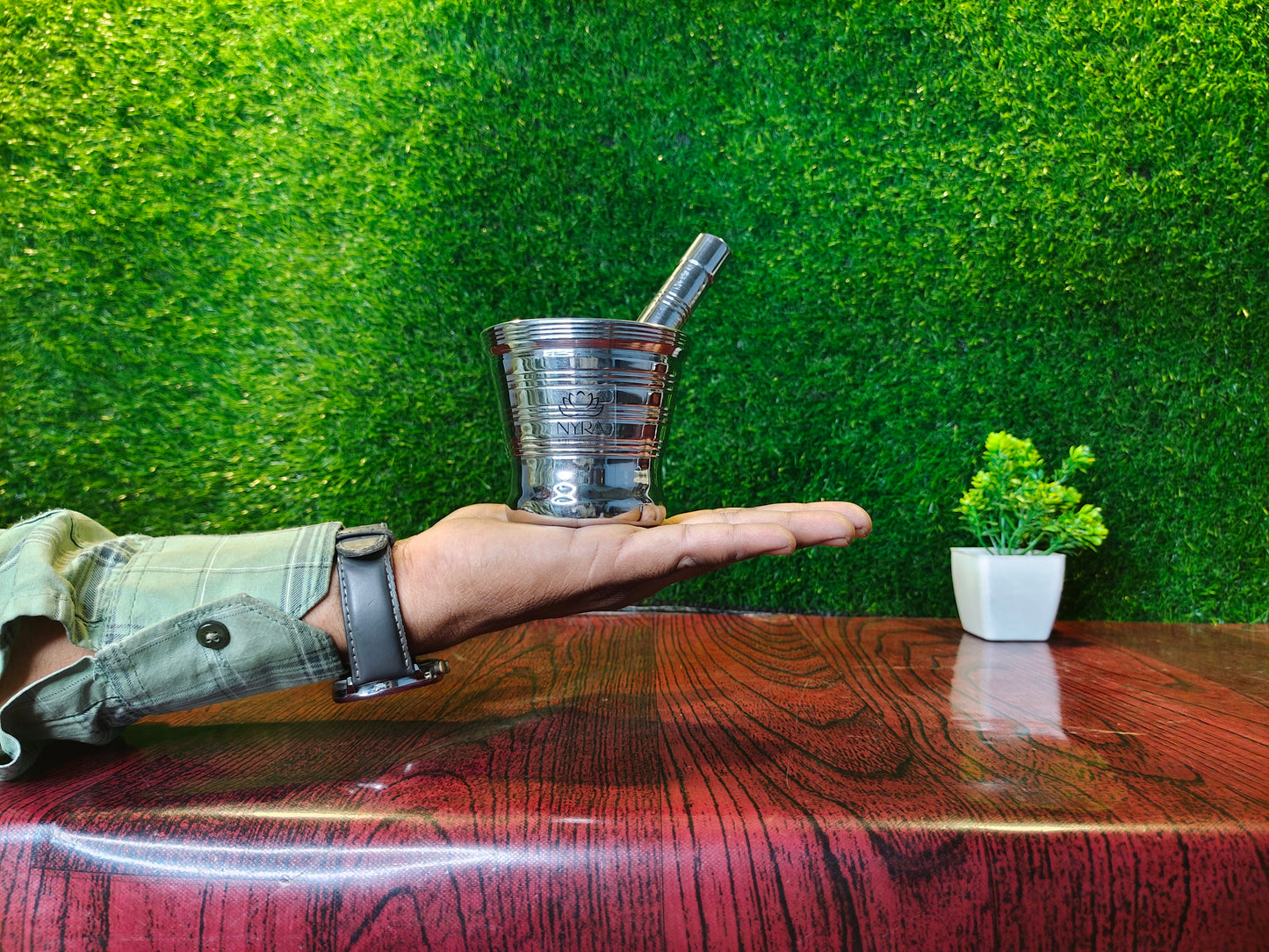 inhand Stainless Steel Mortar & Pestle Set