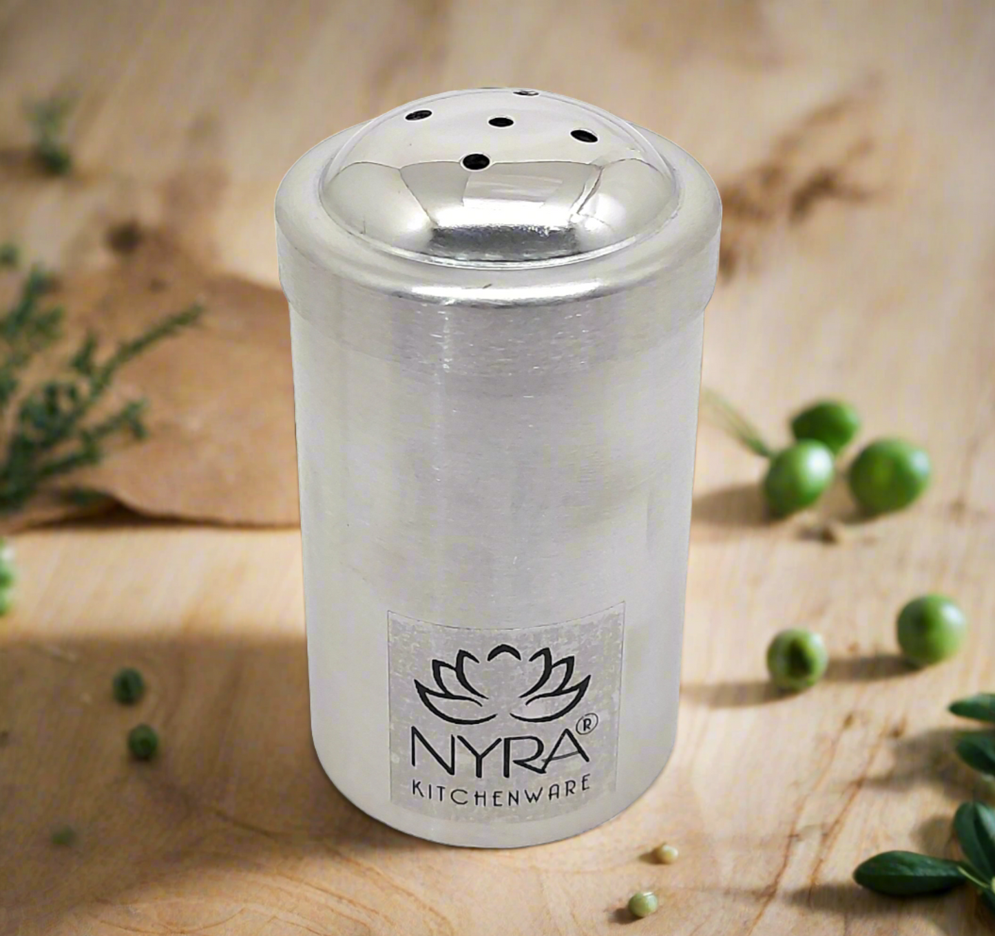 Stainless Steel Salt Pepper Sprinkler with Napkin Holder