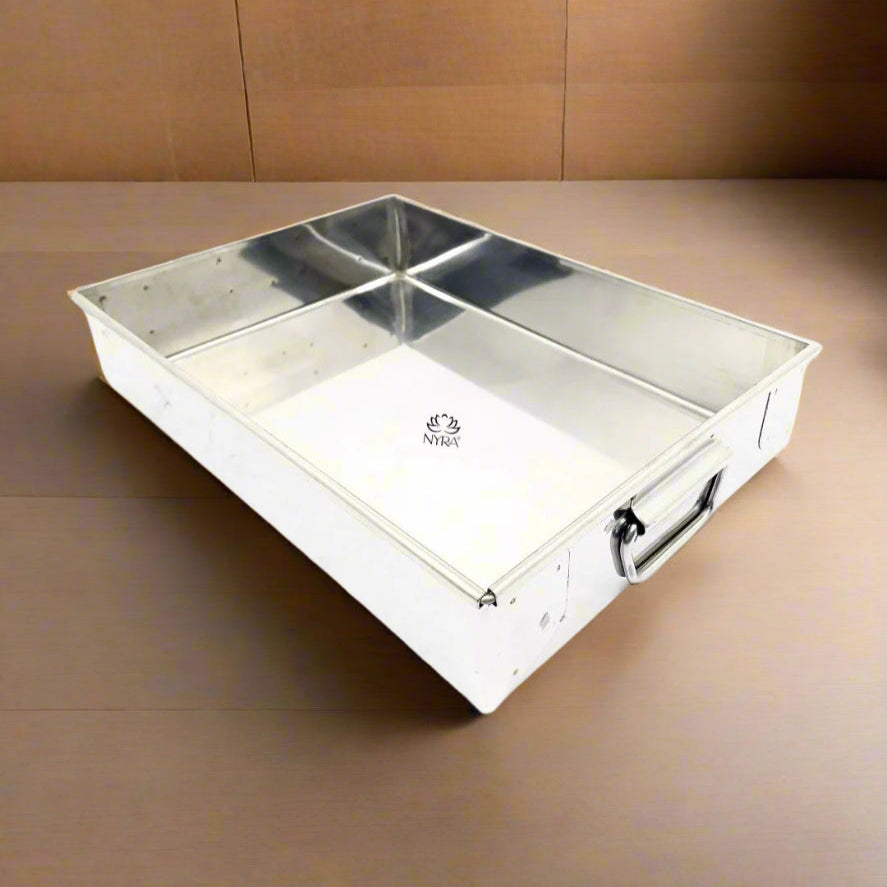 Stainless Steel Handle Serving Tray