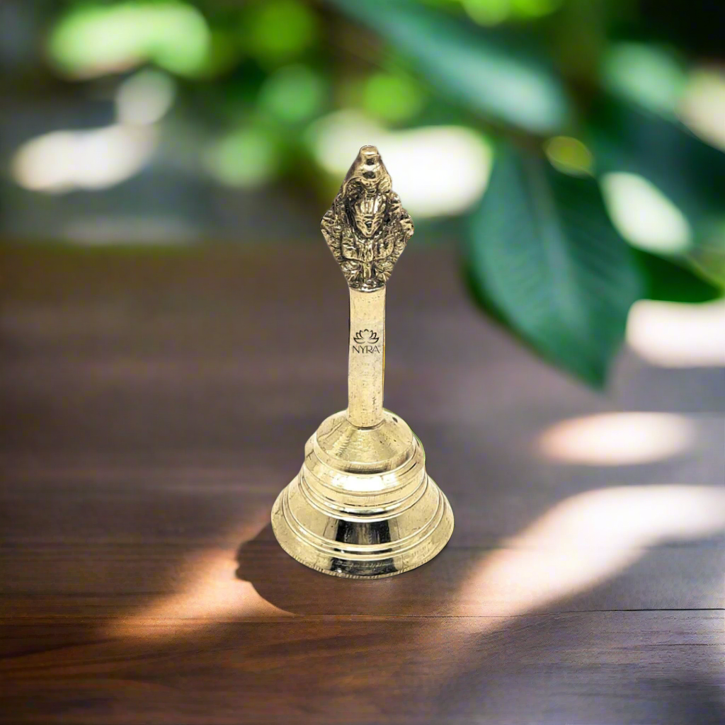 Pure Brass/Peetal Ghanti - Garuda Pooja Prayer Bell