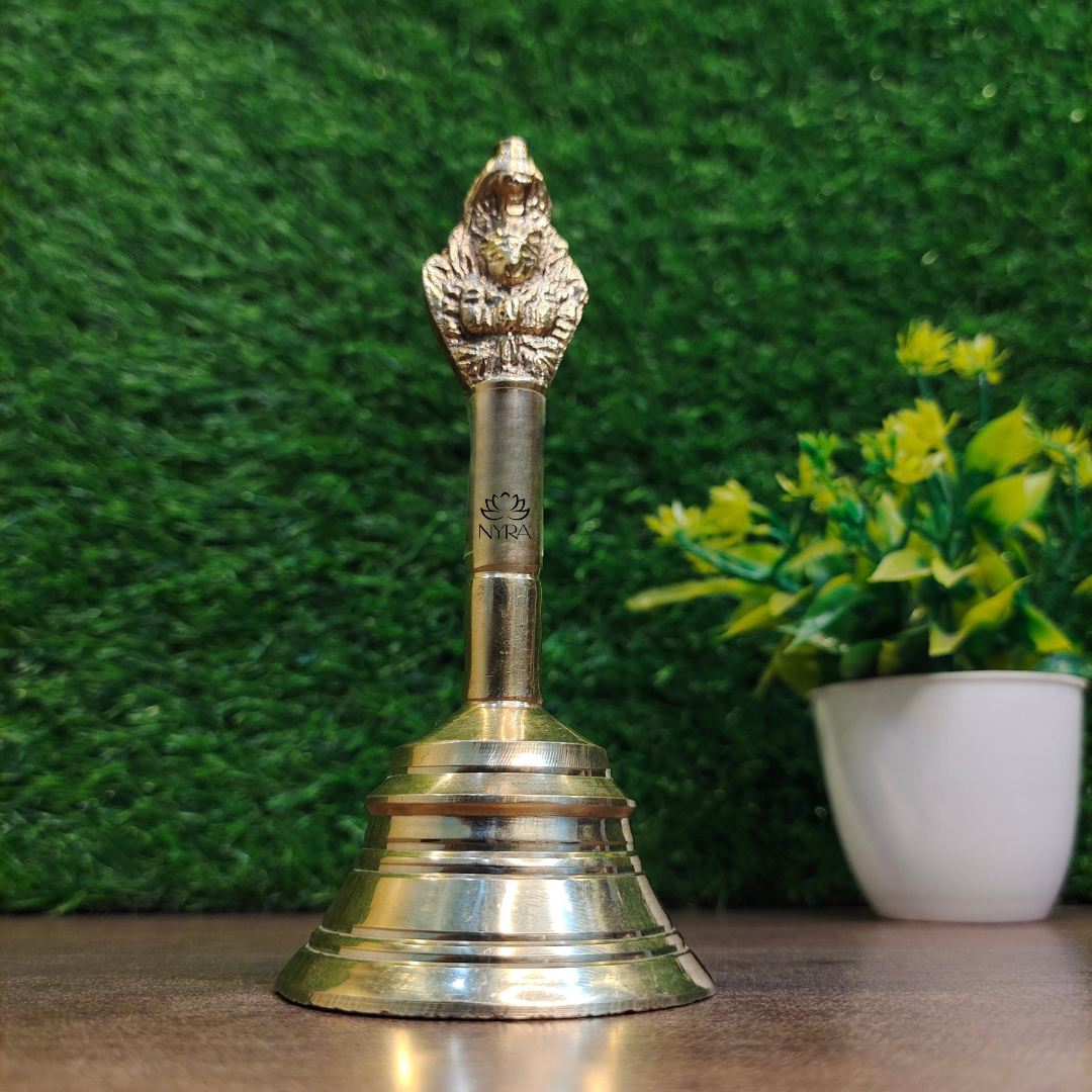 Pure Brass/Peetal Ghanti - Garuda Pooja Prayer Bell
