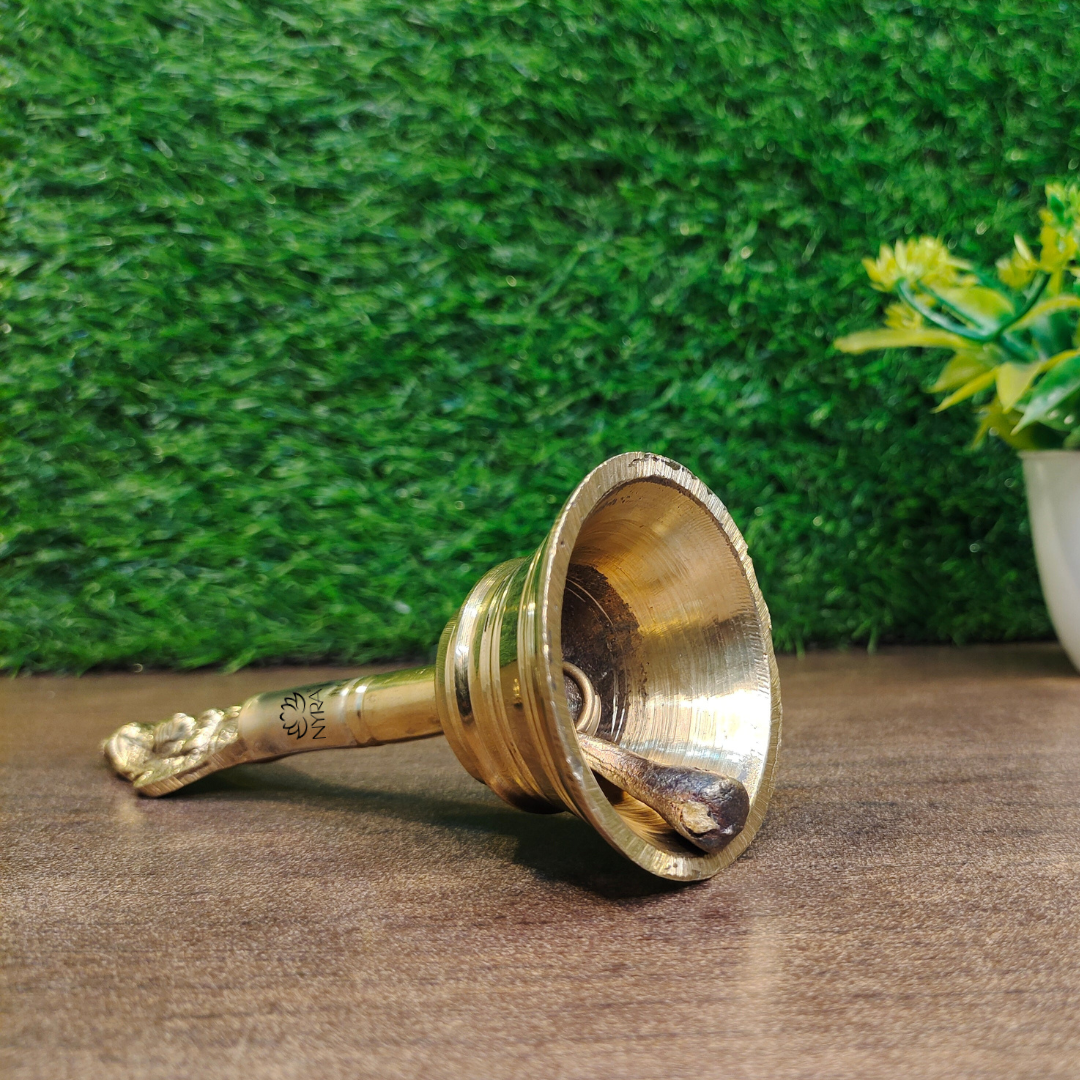 Pure Brass/Peetal Ghanti - Garuda Pooja Prayer Bell