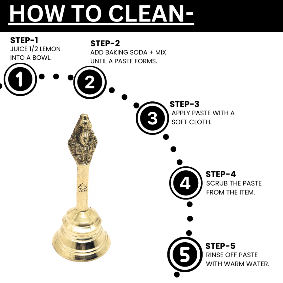 Pure Brass/Peetal Ghanti - Garuda Pooja Prayer Bell