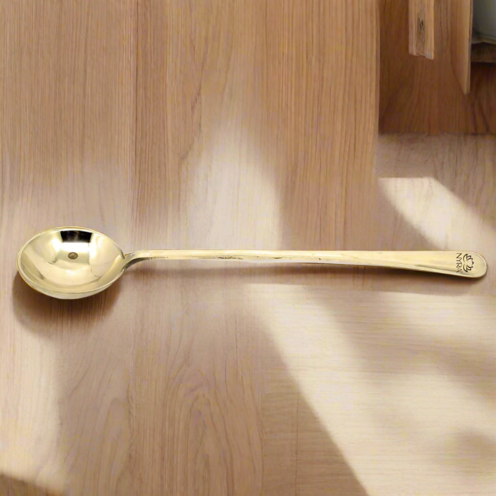 Pure Brass/Peetal Serving Spoon | Peetal Golchi /Ladle