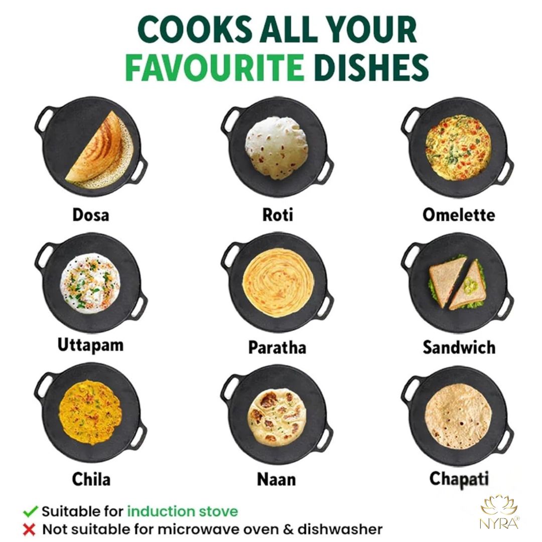 dishes that can be prepared on Cast Iron Tawa