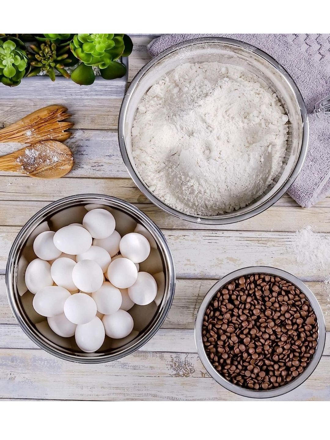 Stainless Steel Round Mixing & Serving Bowl | Heavy-Duty, Rust-Free, Mirror Finish Bowls