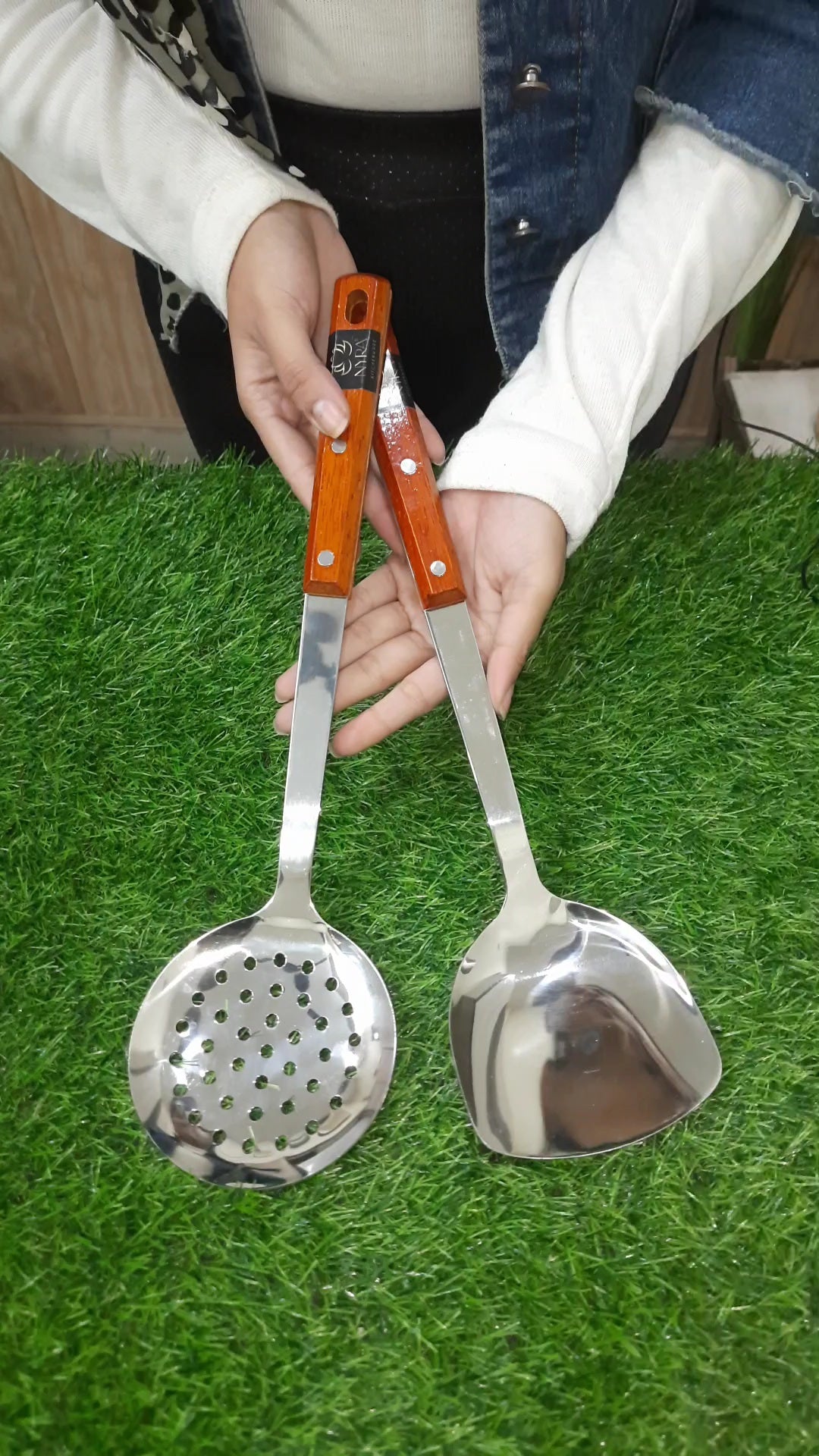 Stainless Steel Kitchen Tool Set for Cooking, Set of 4