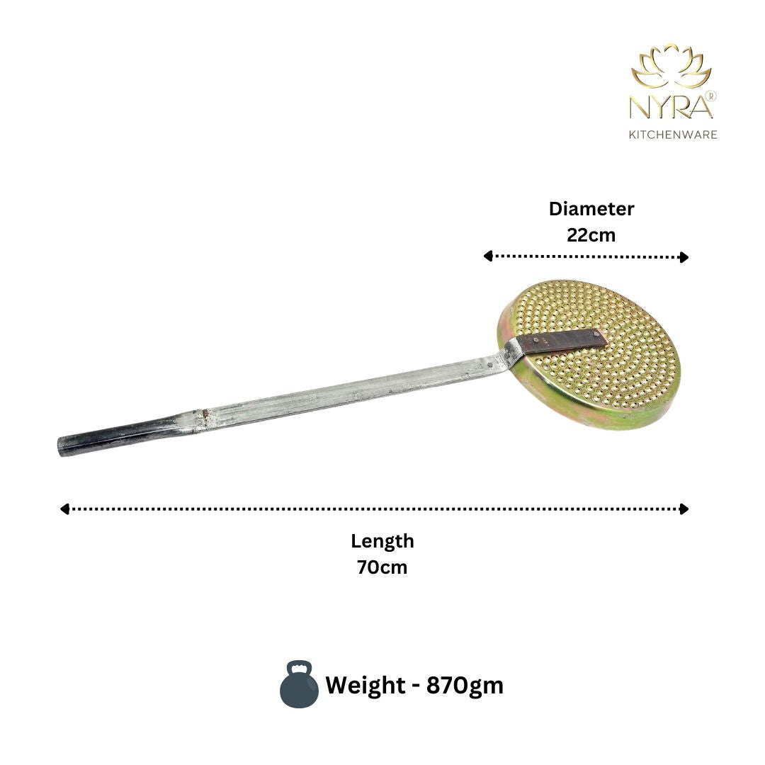 Dimensions of Stainless Steel Bondi Jhara/Strainer with Long Handle - for Deep Frying