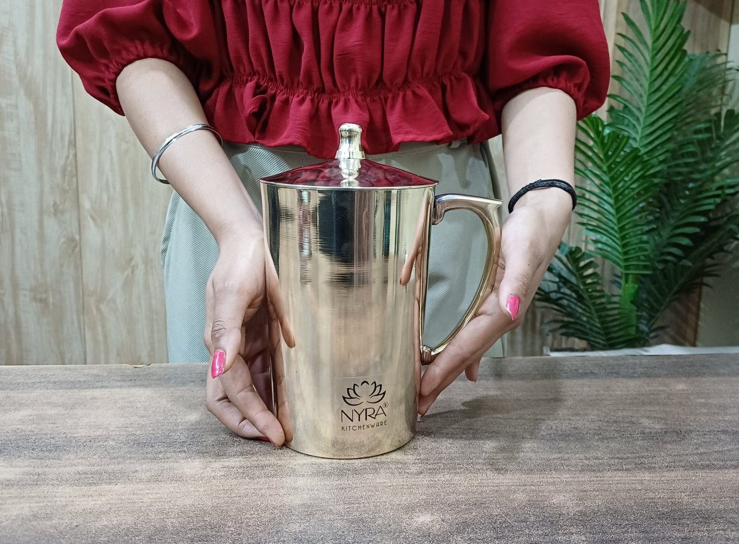 showing bronze jug