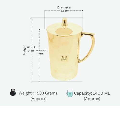 dimensions of Bronze jug