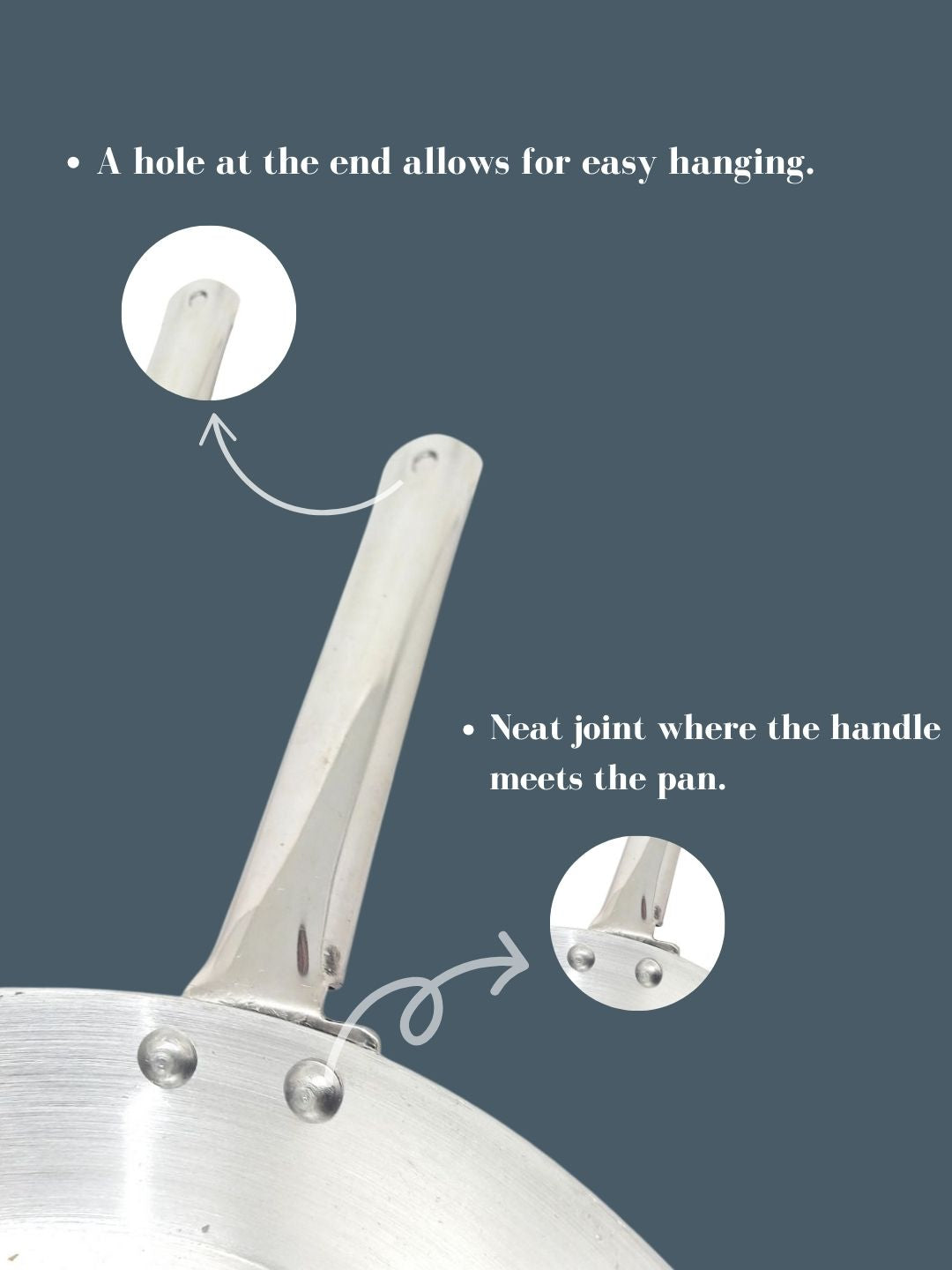 benefits of steel handle in aluminium frypan