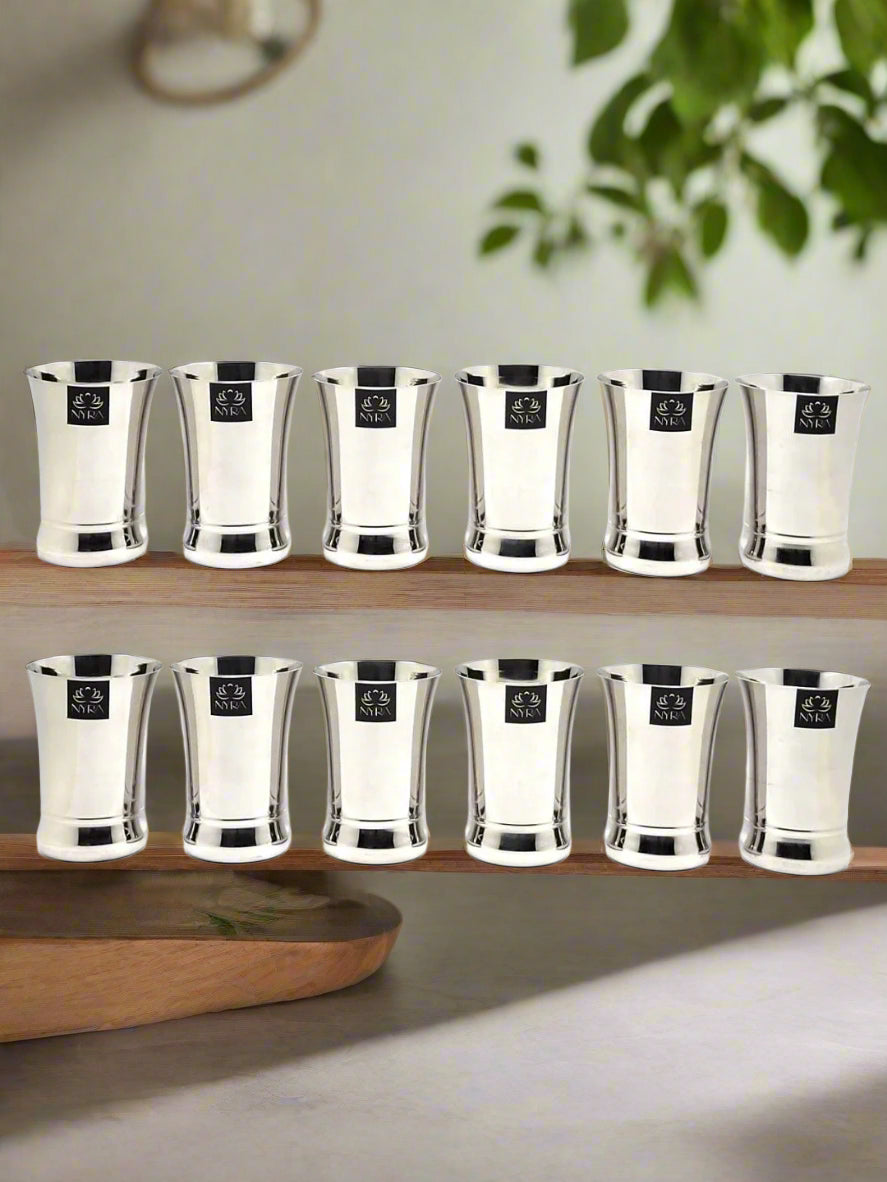 Elegant Stainless Steel Glass Set