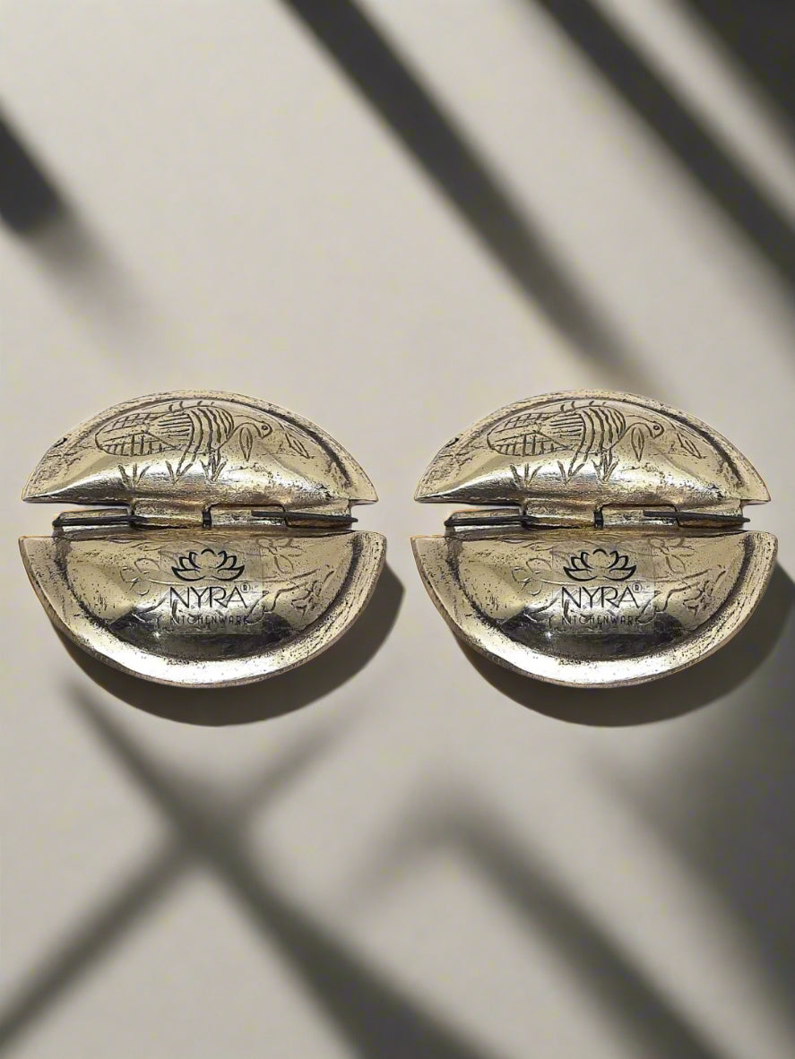 two brass gujiya maker