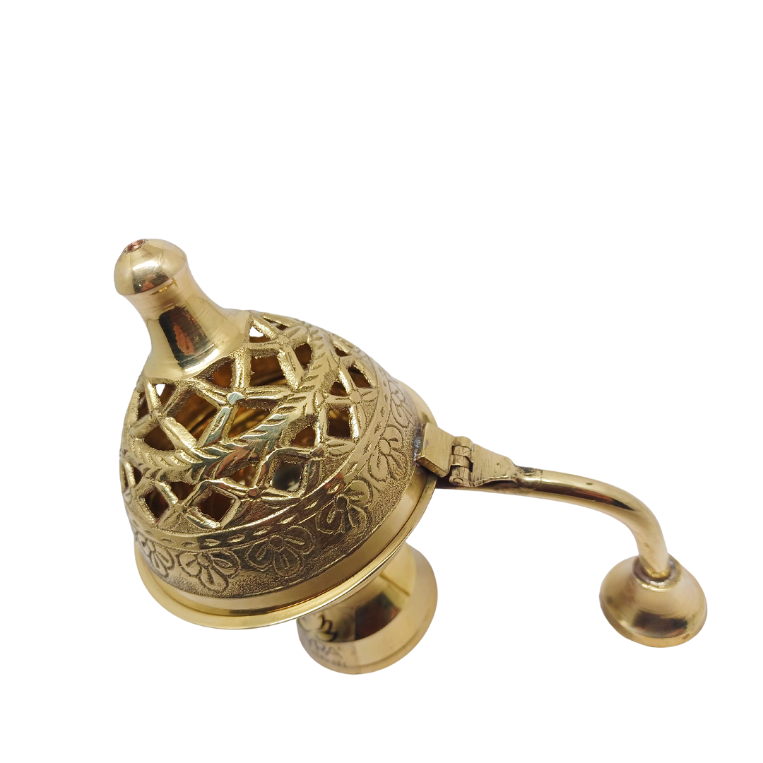 Pure Brass Loban Diya with Handle