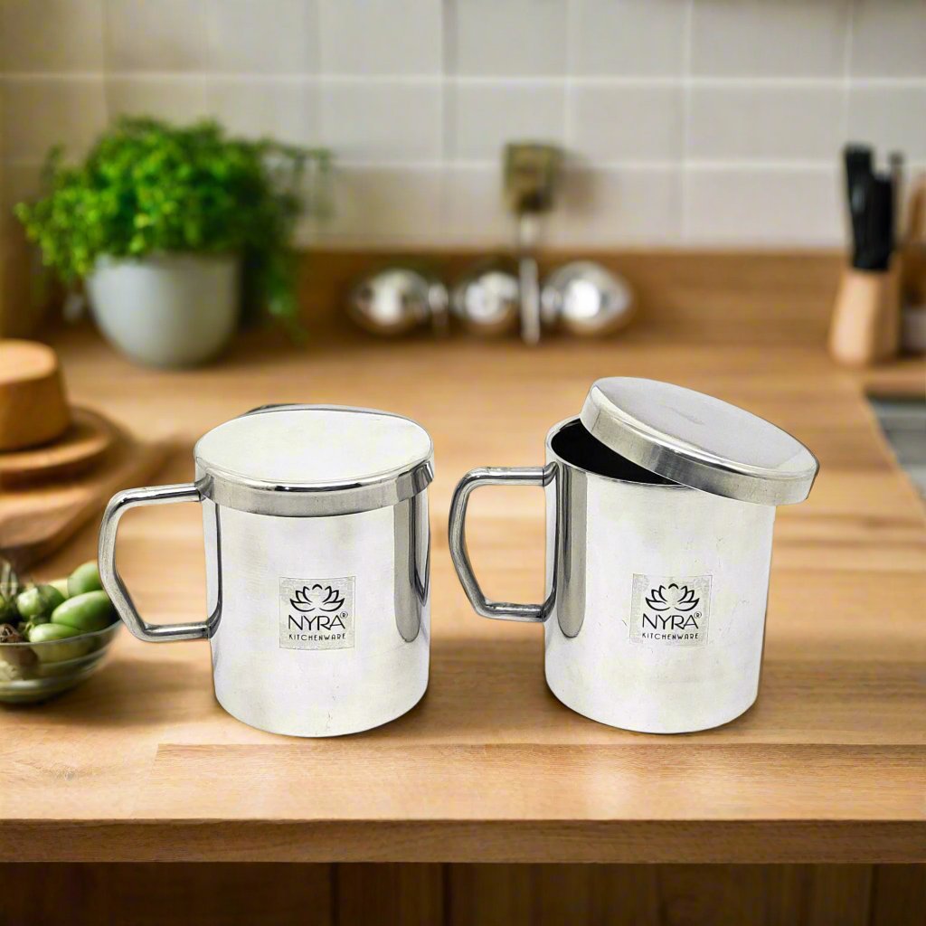 Stainless Steel Double Walled Insulated Cup with Lid