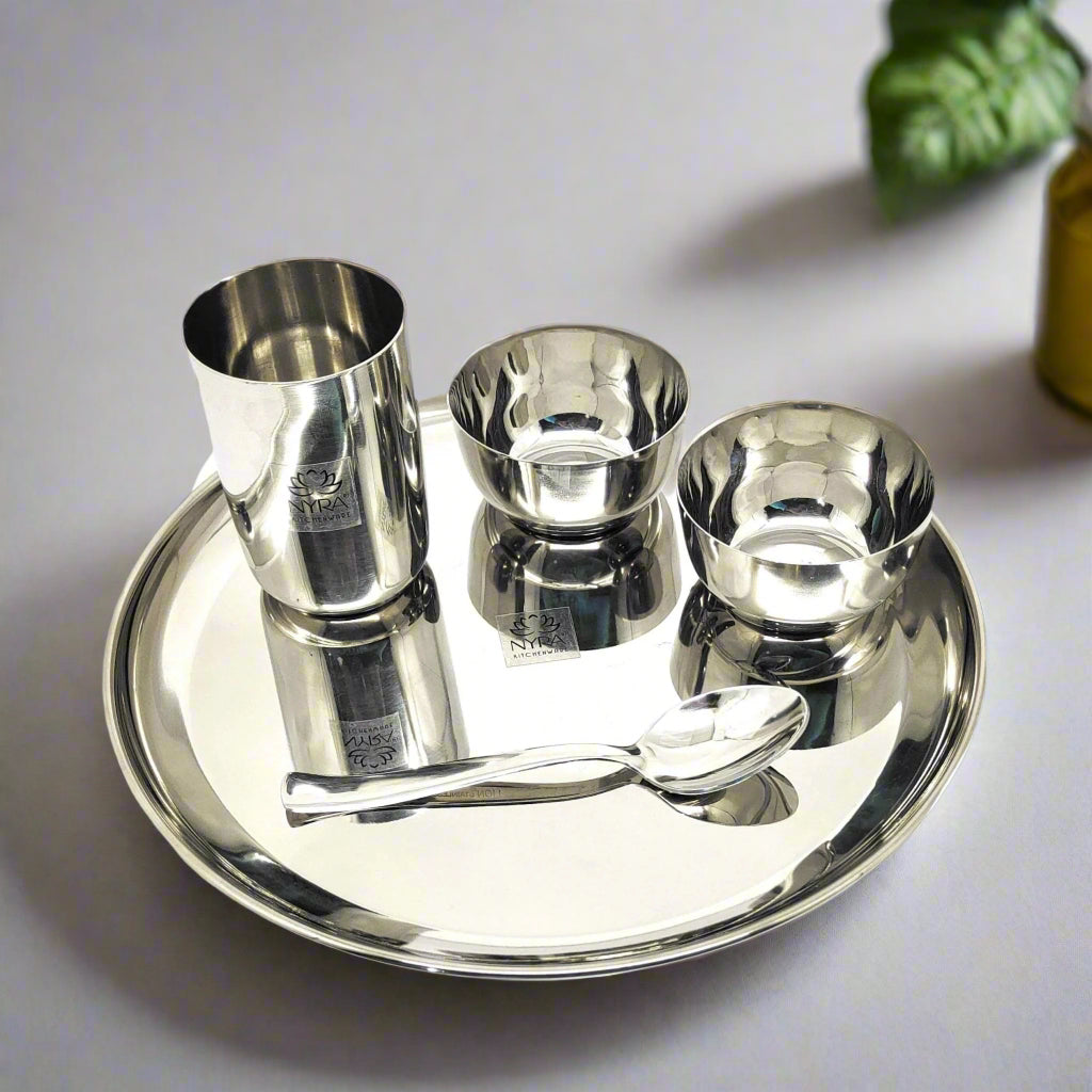 stainless Steel Premium Thali/Dinner Set of 5pcs.