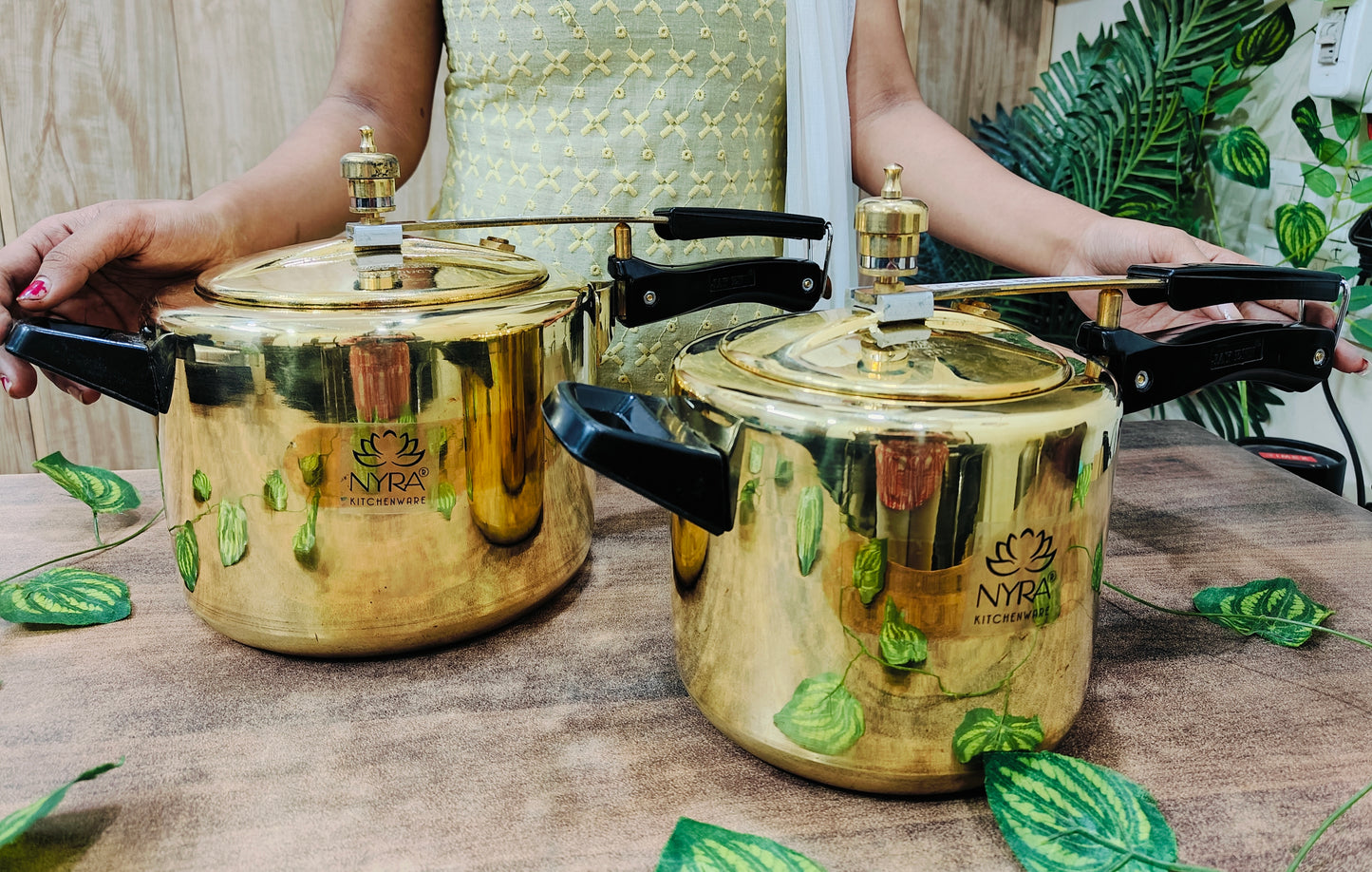 two premium quality Brass Cooker