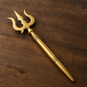 Pure Brass (Peetal) Trishul