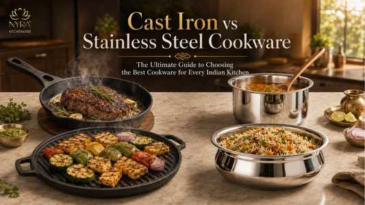 Cast Iron vs Stainless Steel Cookware: The Ultimate Guide to Choosing the Best Cookware for Every Indian Kitchen