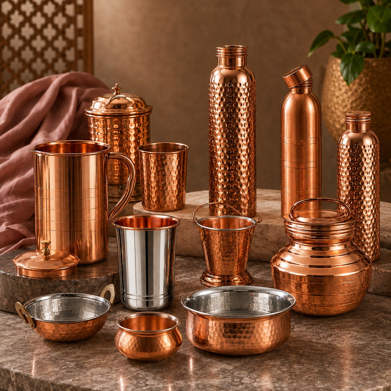 Copperware utensils