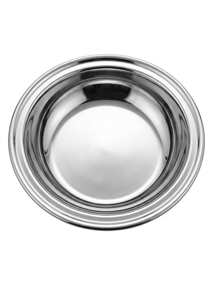 Deep Stainless Steel Multipurpose Bowls - Set of 6 for Serving & Dining