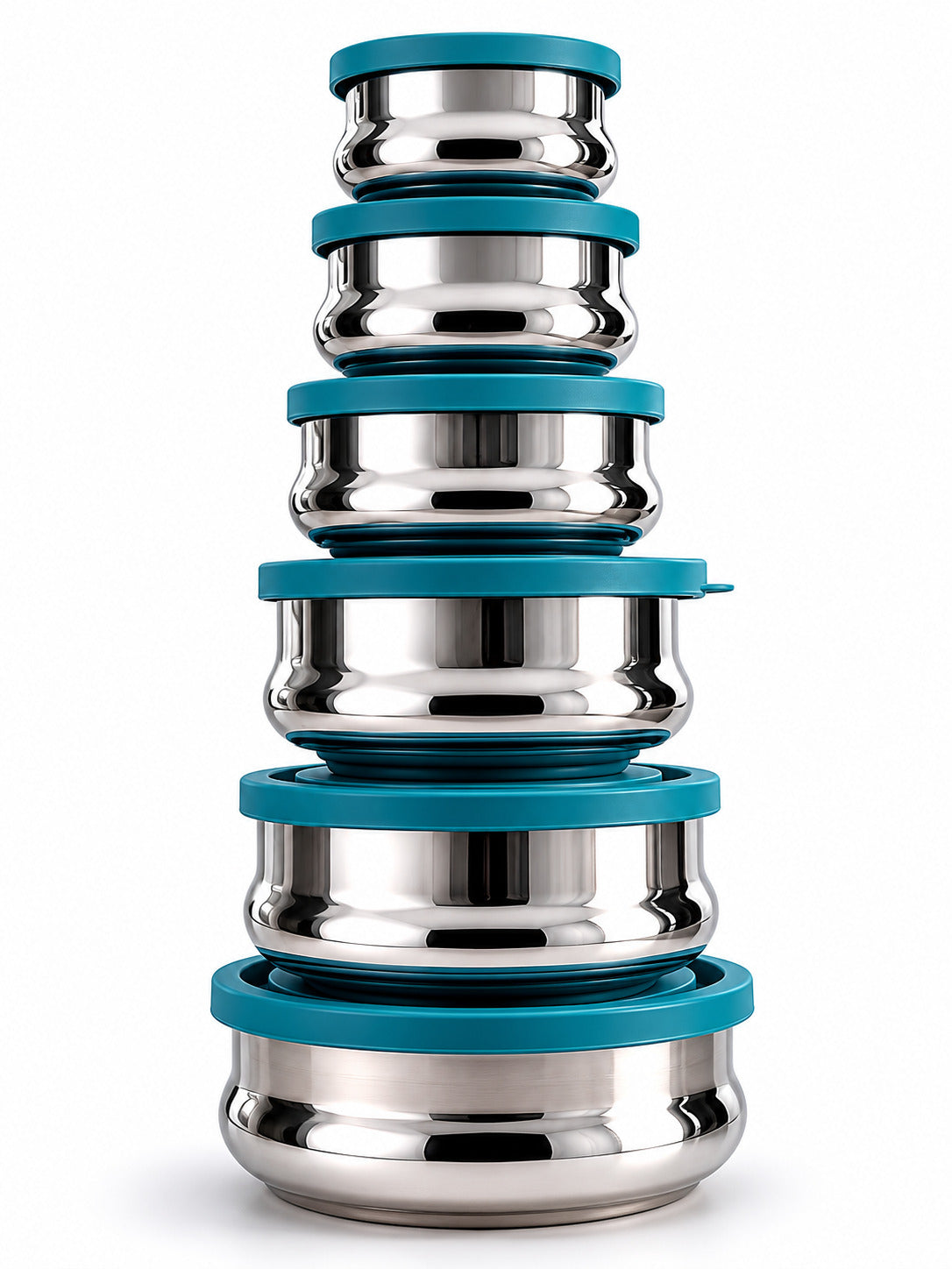 Stainless Steel Food Storage Containers with Airtight Plastic Lids | Leak-Proof, Food Grade & Rust-Proof
