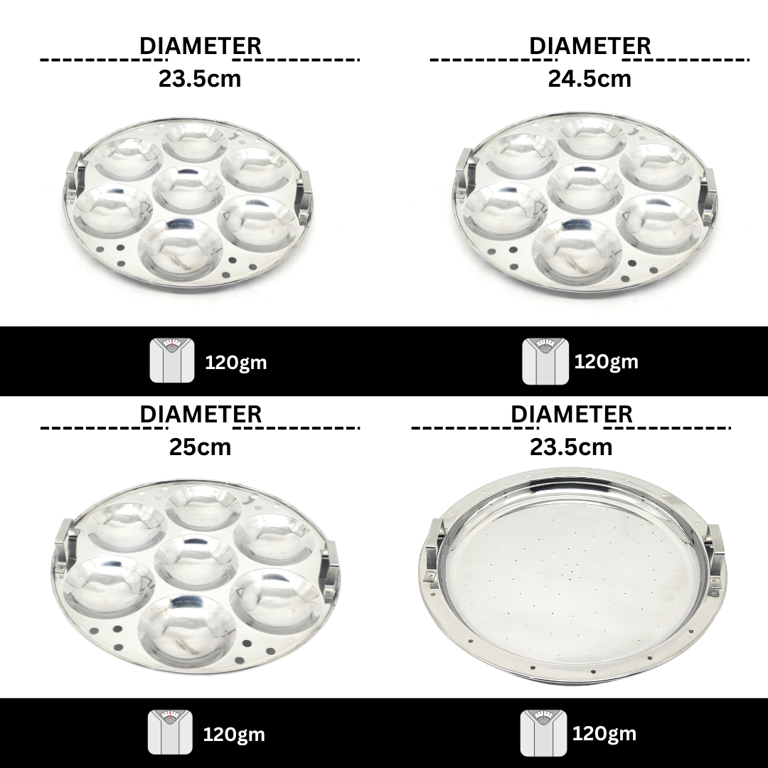 Premium Stainless Steel Multi Idli Cooker Pot with Stackable Idli Plates for Steaming