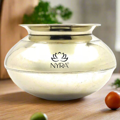 Brass/Peetal Handi Pot with Ultra-Superior Glossy and Smooth Finish
