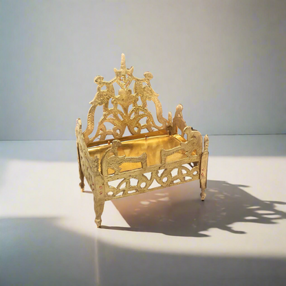 Handcrafted Peetal Singhasan | Brass Throne for Pooja - 3 sizes