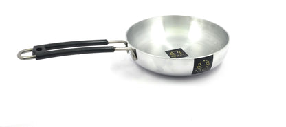 Aluminum Induction Fry Pan with Stainless-steel lid & Riveted PVC handle