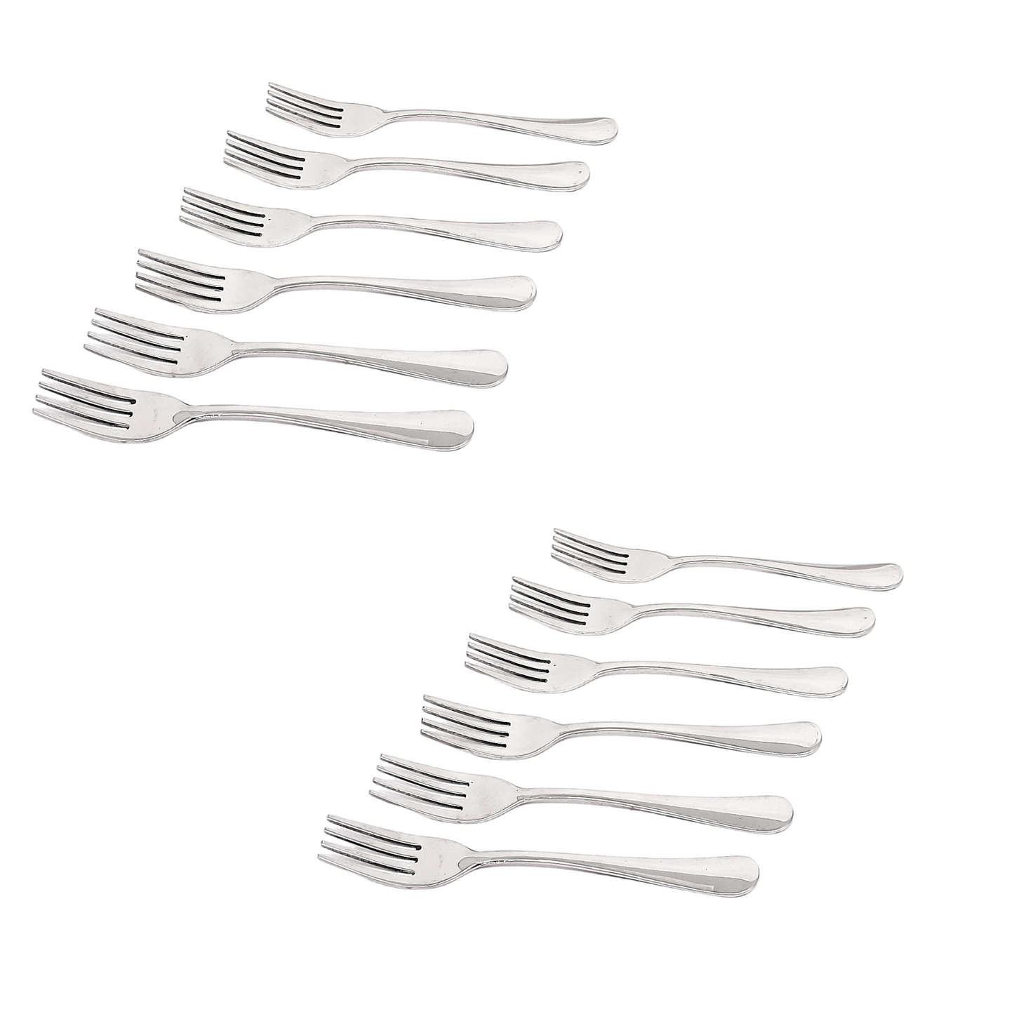 Stainless Steel Forks | Glossy Finish | Food Grade Steel for Home & Kitchen