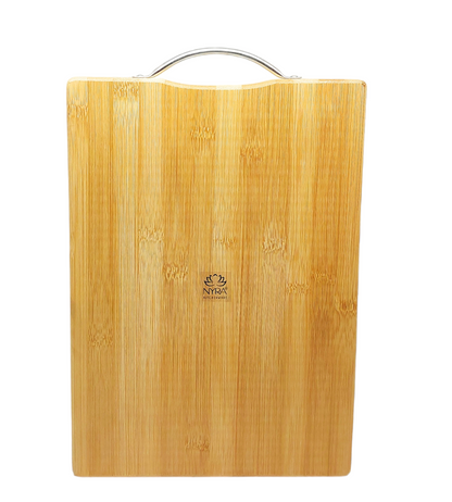 Wooden Chopping Board with Durable Steel Handle