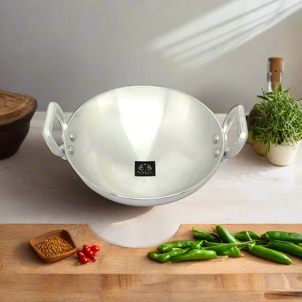 Aluminium Mini Kadhai | Multi-purpose Wok - 2 sizes