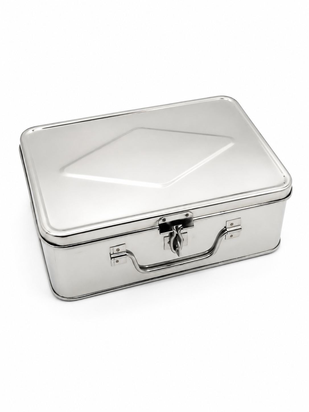 Stainless Steel Multi-Purpose Cash/Storage Box | Secure for Money, Jewelry & Documents