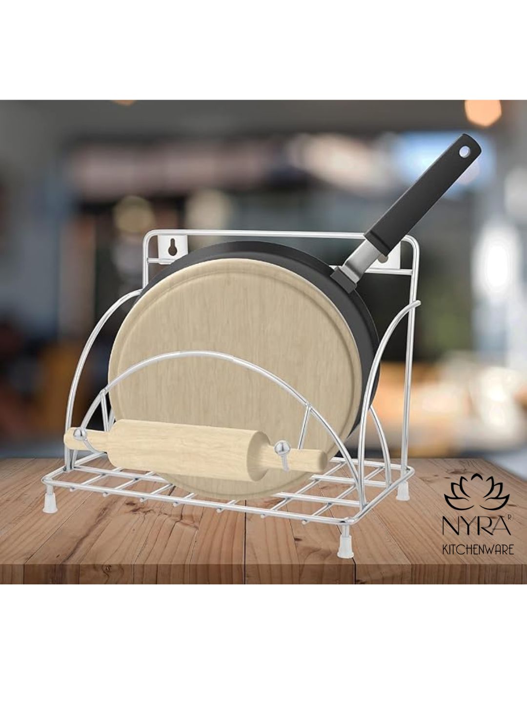 Stainless Steel Chakla Belan Tawa Stand