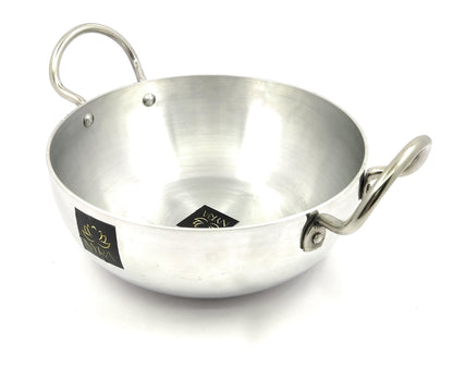 Traditional Aluminium Induction Base Kadhai - 3 Sizes