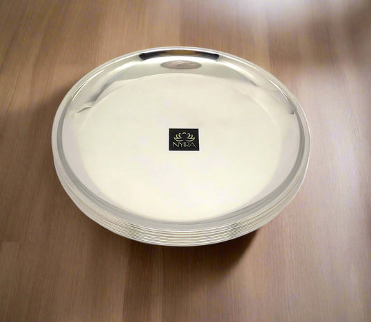 Stainless Steel Plates Set - Heavy Gauge Quarter Plates